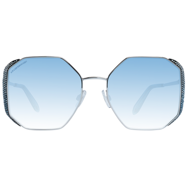 Elegant Silver Trapezium Sunglasses